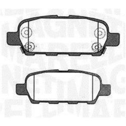 Stabdžių trinkelių rinkinys, diskinis stabdys MAGNETI MARELLI 363916060473