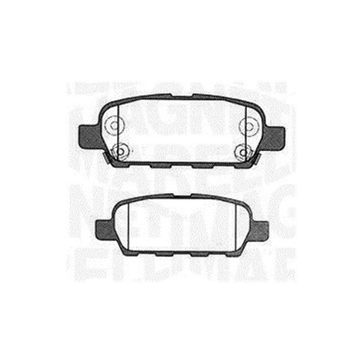 Stabdžių trinkelių rinkinys, diskinis stabdys MAGNETI MARELLI 363916060473
