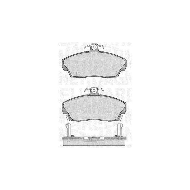 Stabdžių trinkelių rinkinys, diskinis stabdys MAGNETI MARELLI 363916060484