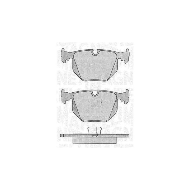 Stabdžių trinkelių rinkinys, diskinis stabdys MAGNETI MARELLI 363916060485