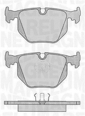 Stabdžių trinkelių rinkinys, diskinis stabdys MAGNETI MARELLI 363916060485