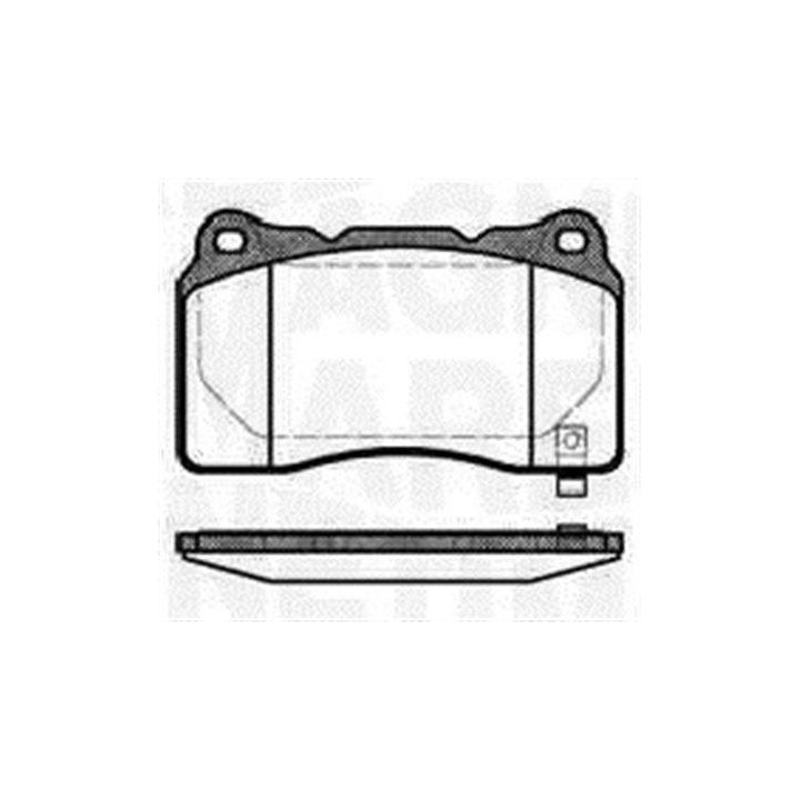 Stabdžių trinkelių rinkinys, diskinis stabdys MAGNETI MARELLI 363916060502