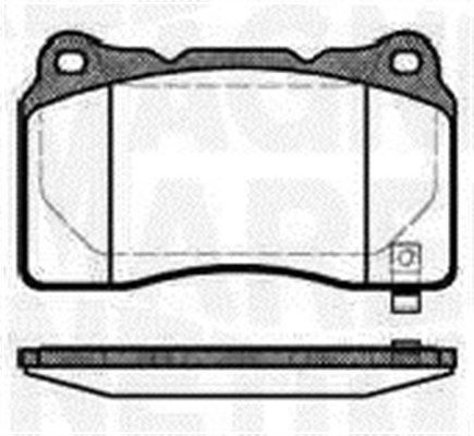 Stabdžių trinkelių rinkinys, diskinis stabdys MAGNETI MARELLI 363916060502