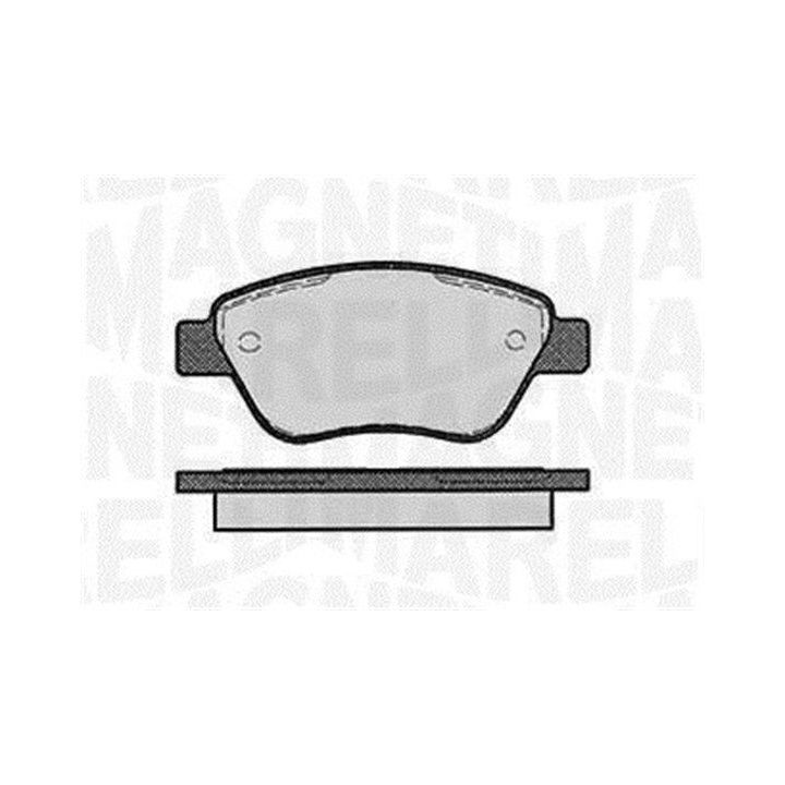 Stabdžių trinkelių rinkinys, diskinis stabdys MAGNETI MARELLI 363916060558