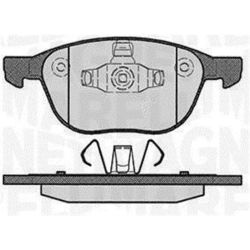 Stabdžių trinkelių rinkinys, diskinis stabdys MAGNETI MARELLI 363916060604