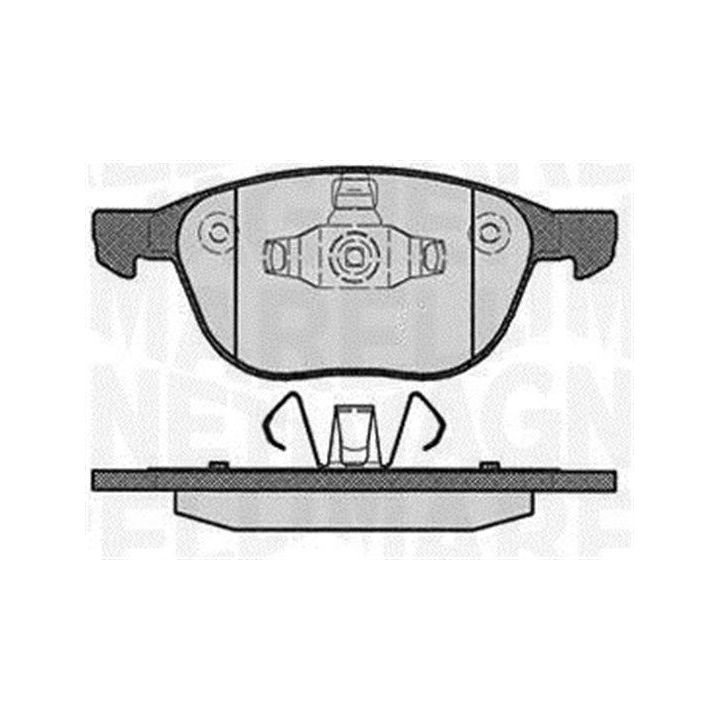 Stabdžių trinkelių rinkinys, diskinis stabdys MAGNETI MARELLI 363916060604