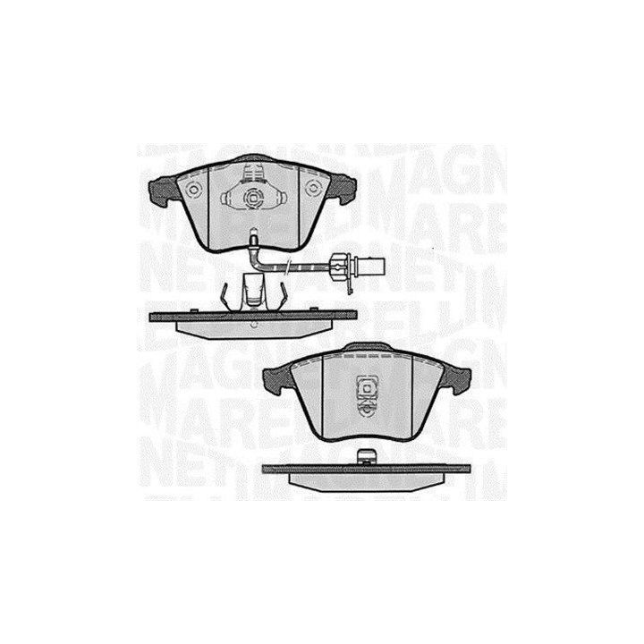 Stabdžių trinkelių rinkinys, diskinis stabdys MAGNETI MARELLI 363916060607