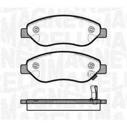 Stabdžių trinkelių rinkinys, diskinis stabdys MAGNETI MARELLI 363916060618