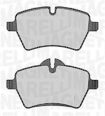 Stabdžių trinkelių rinkinys, diskinis stabdys MAGNETI MARELLI 363916060619