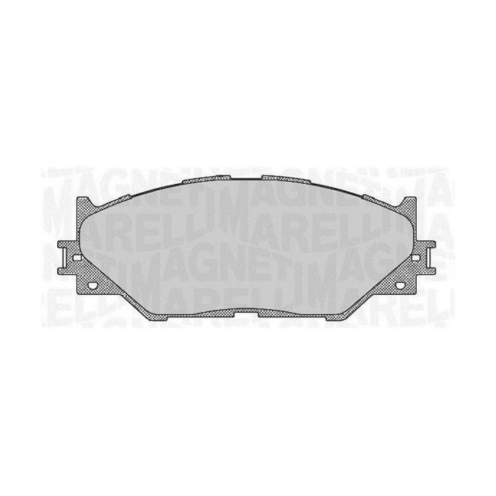 Stabdžių trinkelių rinkinys, diskinis stabdys MAGNETI MARELLI 363916060637