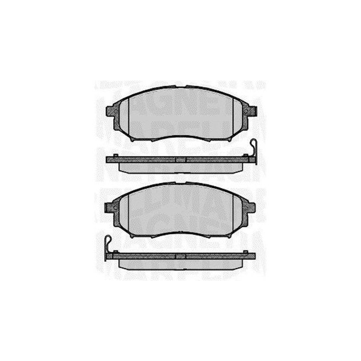 Stabdžių trinkelių rinkinys, diskinis stabdys MAGNETI MARELLI 363916060683
