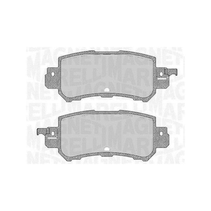 Stabdžių trinkelių rinkinys, diskinis stabdys MAGNETI MARELLI 363916060711