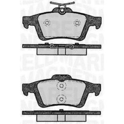 Stabdžių trinkelių rinkinys, diskinis stabdys MAGNETI MARELLI 363916060796