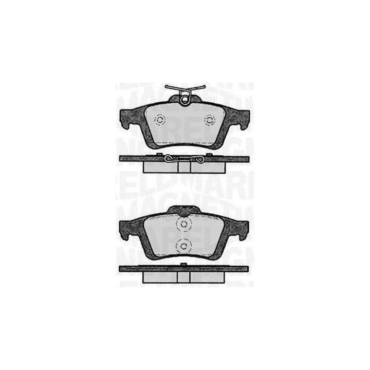 Stabdžių trinkelių rinkinys, diskinis stabdys MAGNETI MARELLI 363916060796