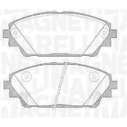 Stabdžių trinkelių rinkinys, diskinis stabdys MAGNETI MARELLI 363916060808