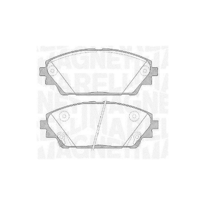 Stabdžių trinkelių rinkinys, diskinis stabdys MAGNETI MARELLI 363916060808