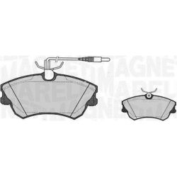 Stabdžių trinkelių rinkinys, diskinis stabdys MAGNETI MARELLI 363916060816