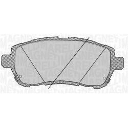 Stabdžių trinkelių rinkinys, diskinis stabdys MAGNETI MARELLI 363916060818