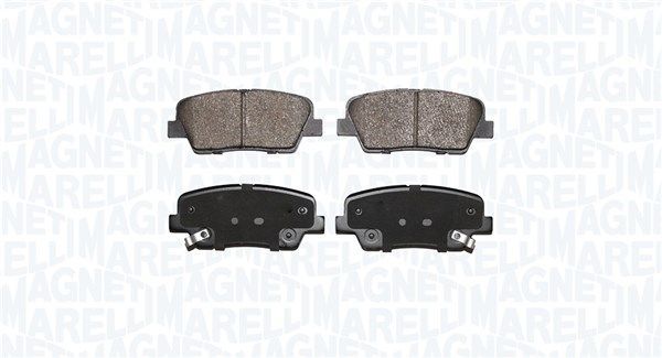 Stabdžių trinkelių rinkinys, diskinis stabdys MAGNETI MARELLI 363916060928