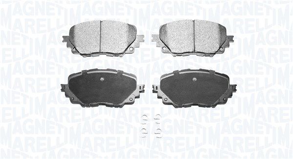 Stabdžių trinkelių rinkinys, diskinis stabdys MAGNETI MARELLI 363916060940