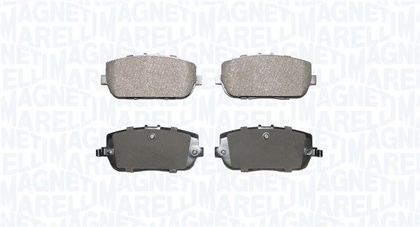 Stabdžių trinkelių rinkinys, diskinis stabdys MAGNETI MARELLI 363916060941