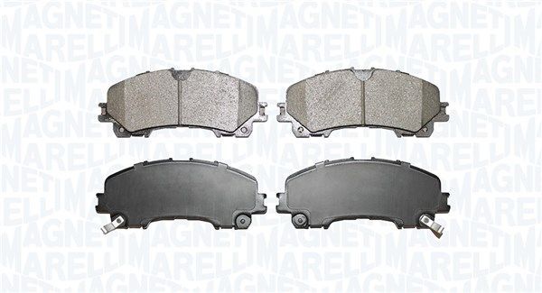 Stabdžių trinkelių rinkinys, diskinis stabdys MAGNETI MARELLI 363916061116