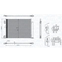 Kondensatorius, oro kondicionierius MAGNETI MARELLI 350203101500