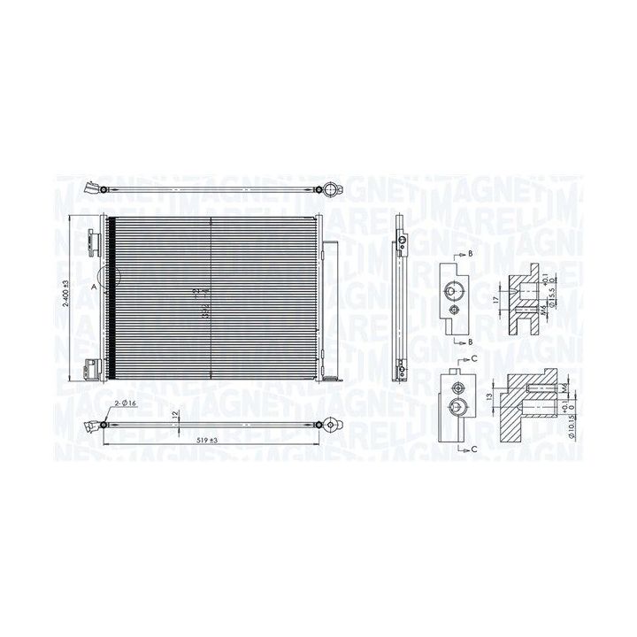 Kondensatorius, oro kondicionierius MAGNETI MARELLI 350203101500