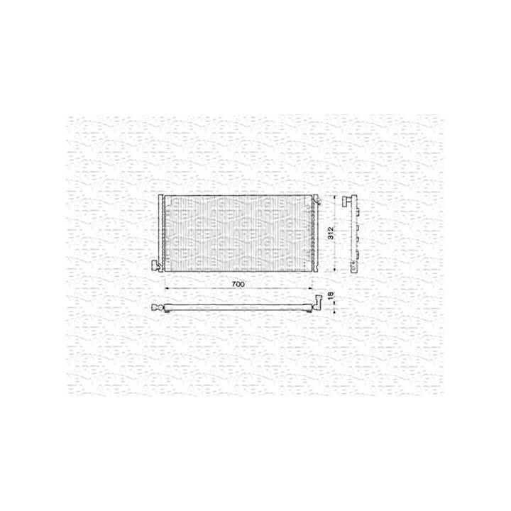 Kondensatorius, oro kondicionierius MAGNETI MARELLI 350203143000