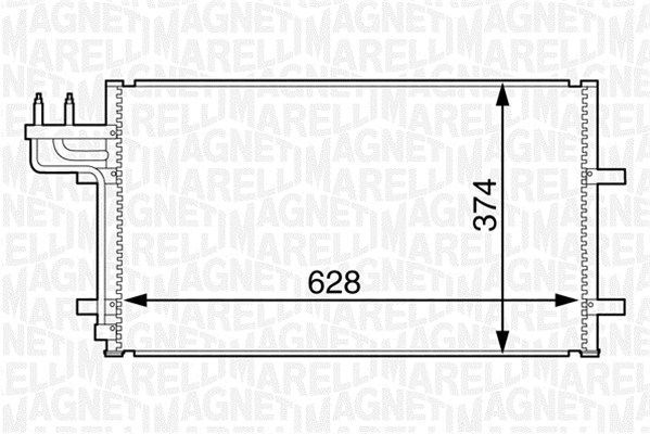 Kondensatorius, oro kondicionierius MAGNETI MARELLI 350203601000