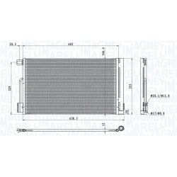 Kondensatorius, oro kondicionierius MAGNETI MARELLI 350203611000