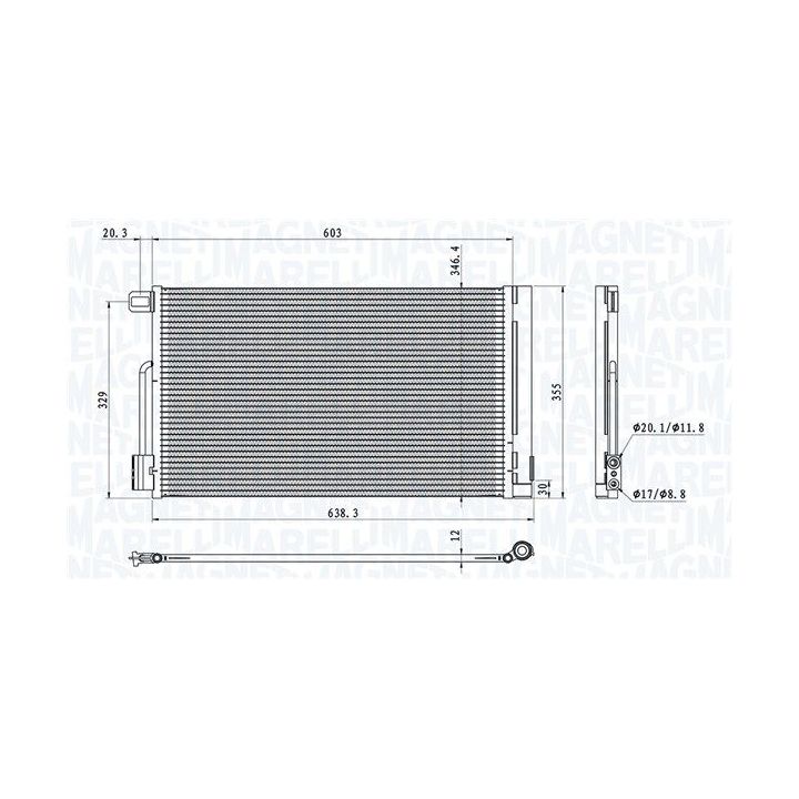 Kondensatorius, oro kondicionierius MAGNETI MARELLI 350203611000
