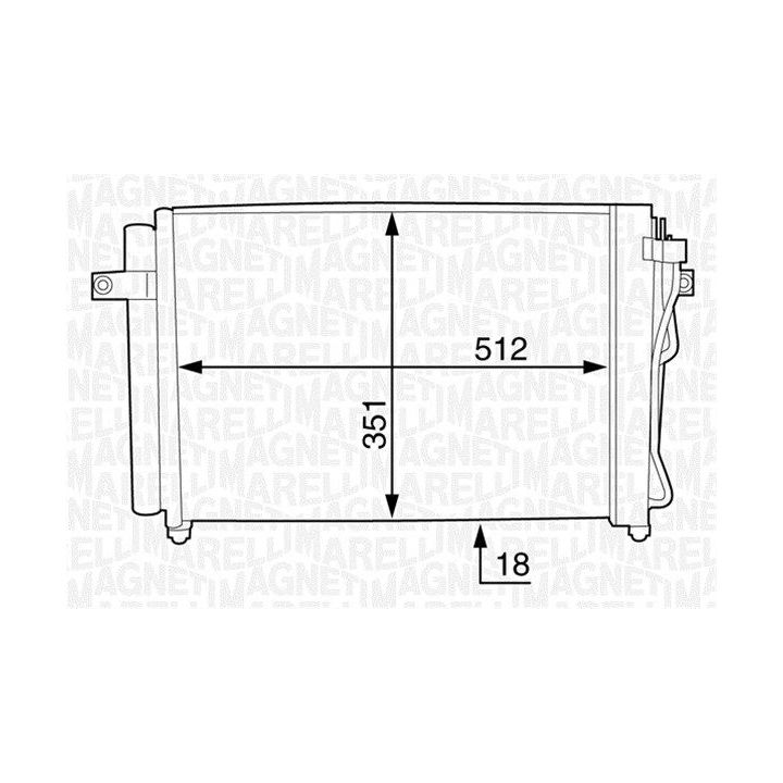 Kondensatorius, oro kondicionierius MAGNETI MARELLI 350203612000