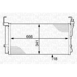 Kondensatorius, oro kondicionierius MAGNETI MARELLI 350203625000