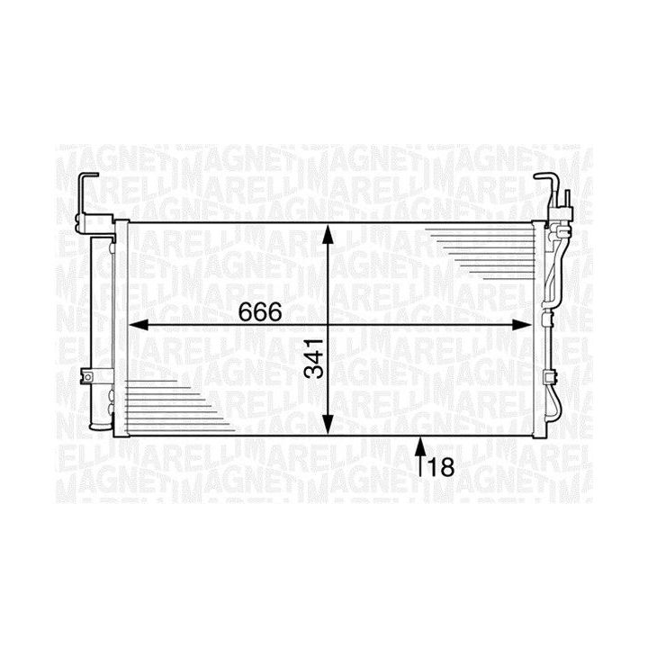 Kondensatorius, oro kondicionierius MAGNETI MARELLI 350203625000