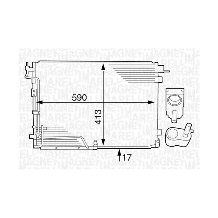 Kondensatorius, oro kondicionierius MAGNETI MARELLI 350203626000