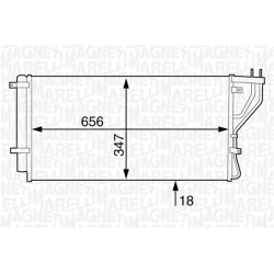 Kondensatorius, oro kondicionierius MAGNETI MARELLI 350203627000