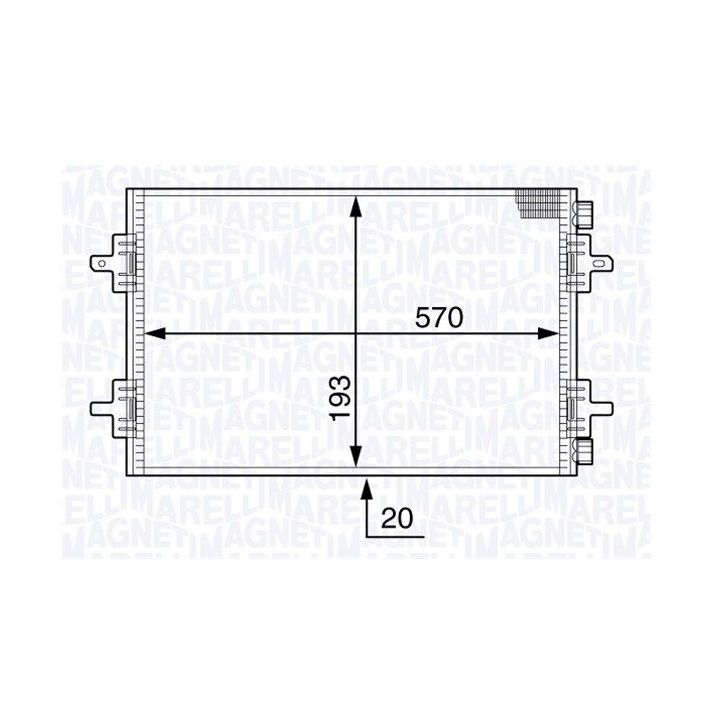Kondensatorius, oro kondicionierius MAGNETI MARELLI 350203707000