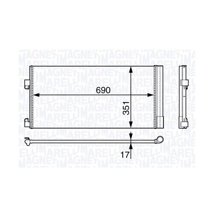 Kondensatorius, oro kondicionierius MAGNETI MARELLI 350203709000