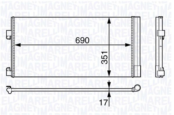 Kondensatorius, oro kondicionierius MAGNETI MARELLI 350203709000