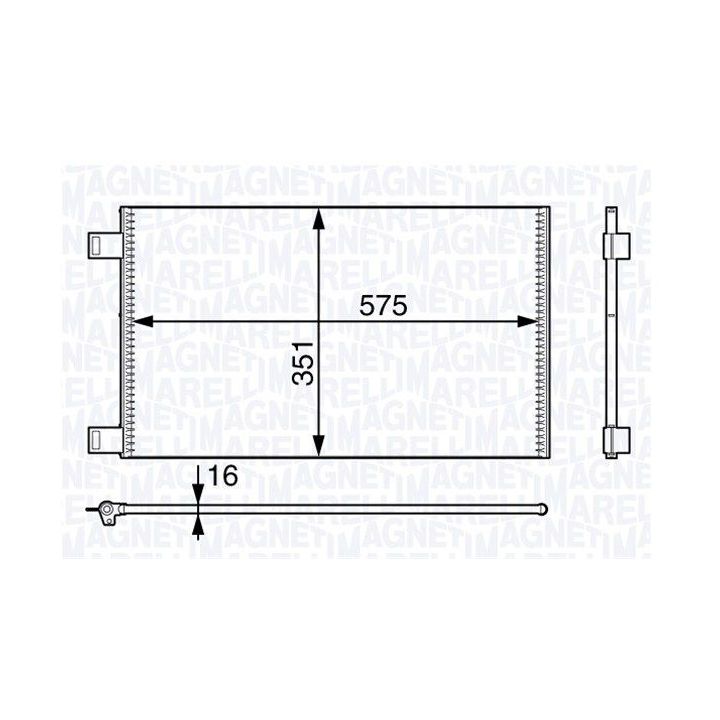 Kondensatorius, oro kondicionierius MAGNETI MARELLI 350203718000