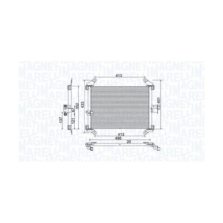 Kondensatorius, oro kondicionierius MAGNETI MARELLI 350203772000