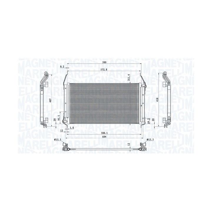 Kondensatorius, oro kondicionierius MAGNETI MARELLI 350203801000