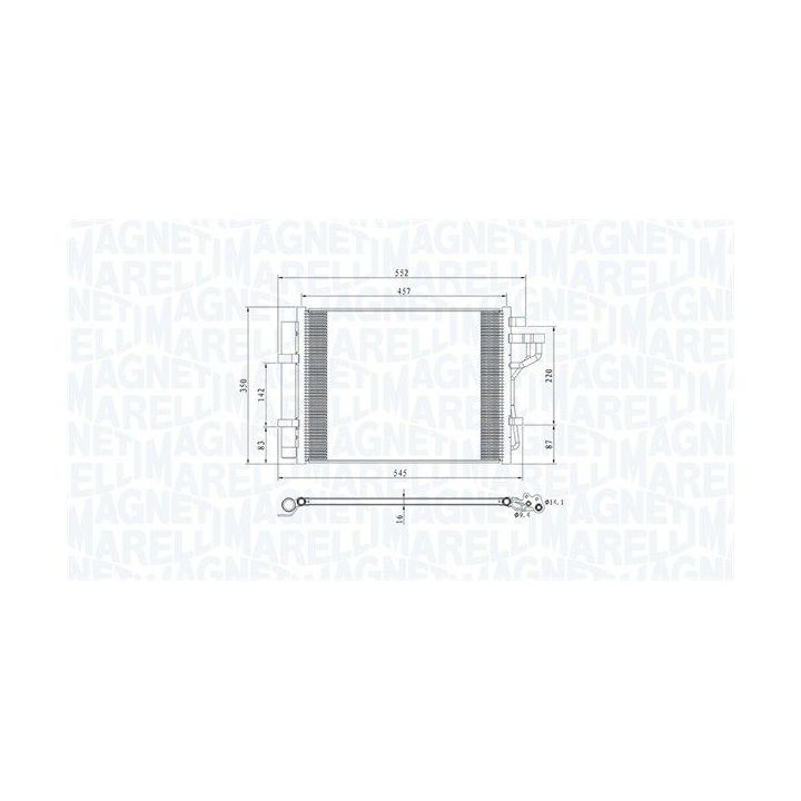 Kondensatorius, oro kondicionierius MAGNETI MARELLI 350203802000