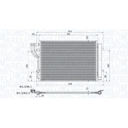 Kondensatorius, oro kondicionierius MAGNETI MARELLI 350203805000