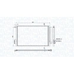 Kondensatorius, oro kondicionierius MAGNETI MARELLI 350203814000