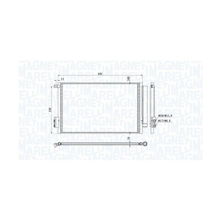 Kondensatorius, oro kondicionierius MAGNETI MARELLI 350203814000