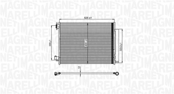 Kondensatorius, oro kondicionierius MAGNETI MARELLI 350203823000