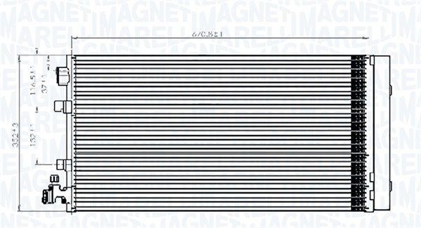 Kondensatorius, oro kondicionierius MAGNETI MARELLI 350203826000