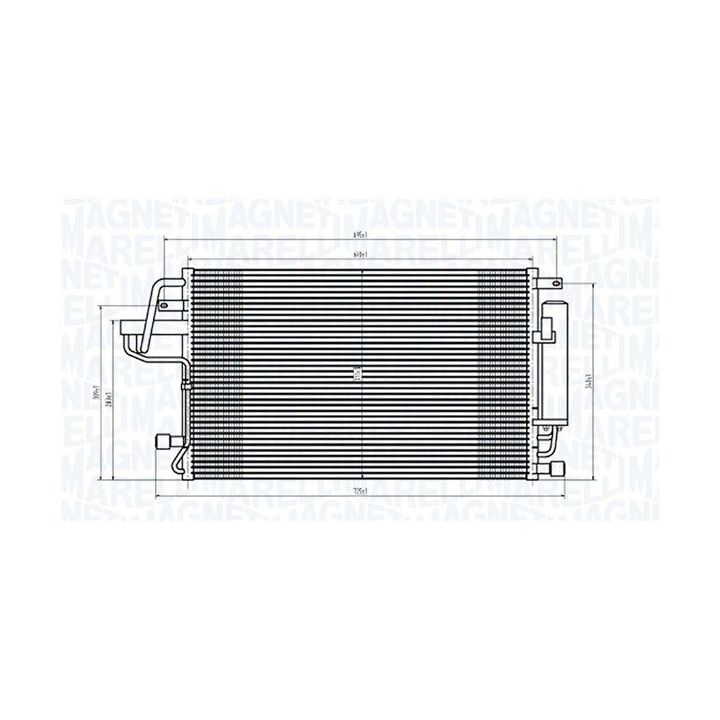 Kondensatorius, oro kondicionierius MAGNETI MARELLI 350203843000